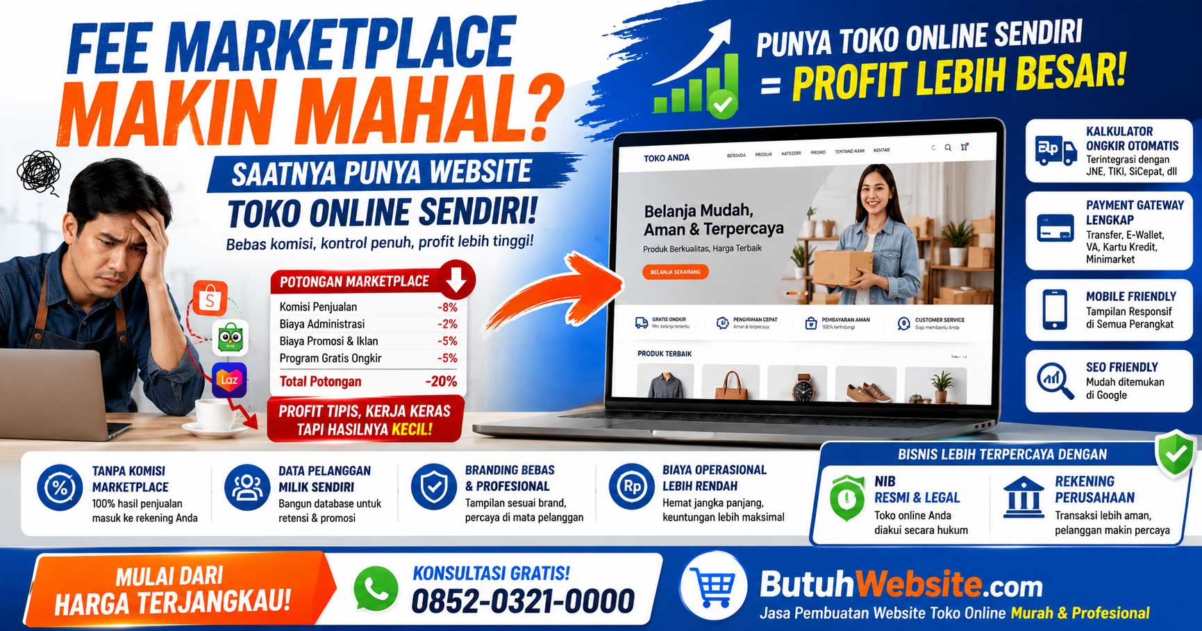 Jasa pembuatan website toko online murah